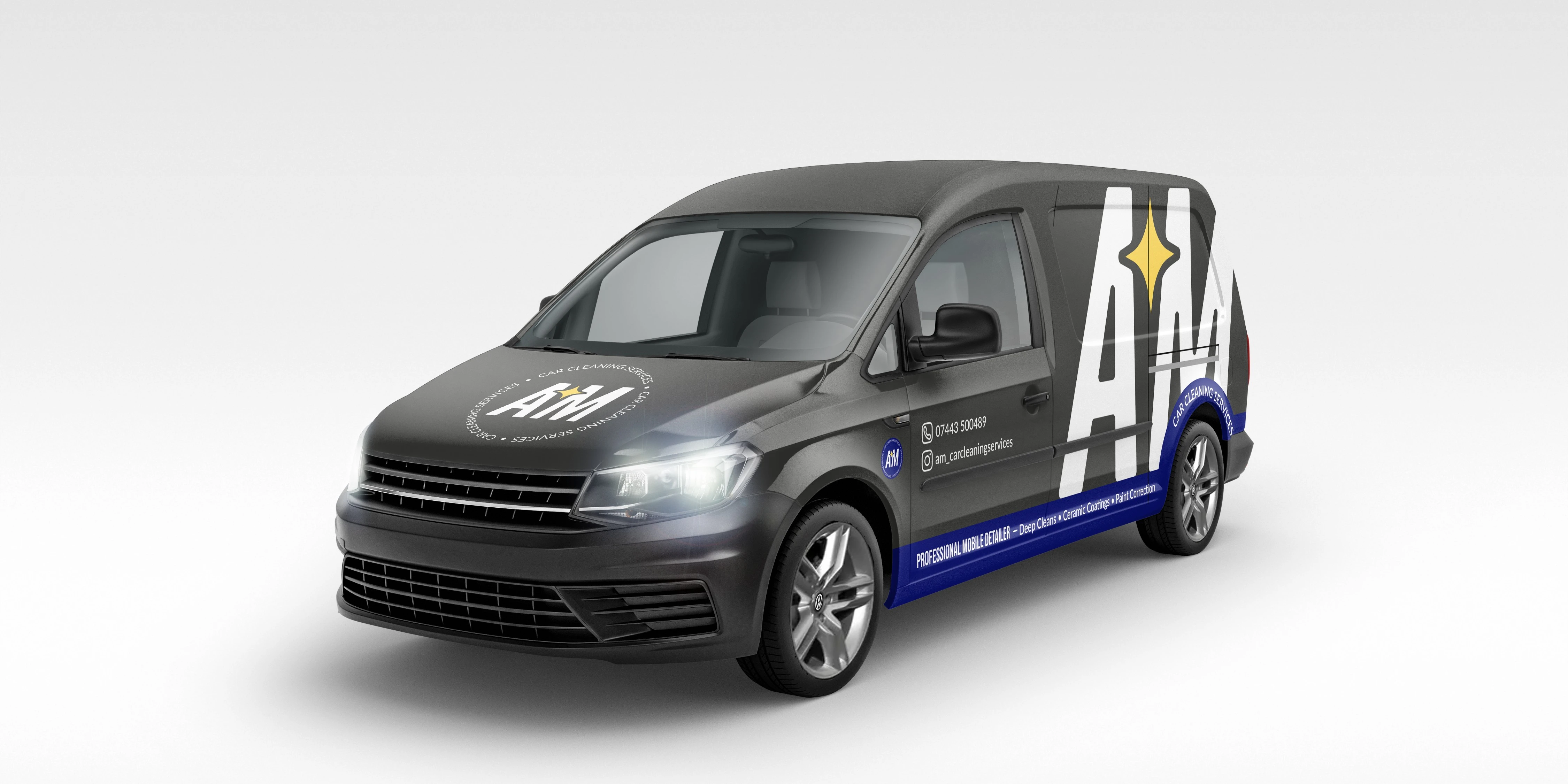 AM Car Cleaning Services Van Livery Quarter